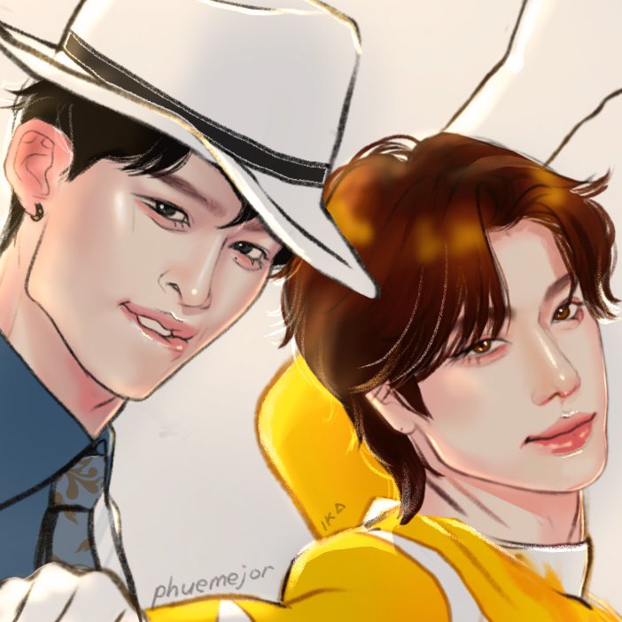 phuemejor's tweet photo. mj pond and his yellow rangers phuw 🫣

#PondPhuwin 
#GMMTVOuting2026 
#ปอนด์ภูวินทร์ https://t.co/wKG4R83pIo
