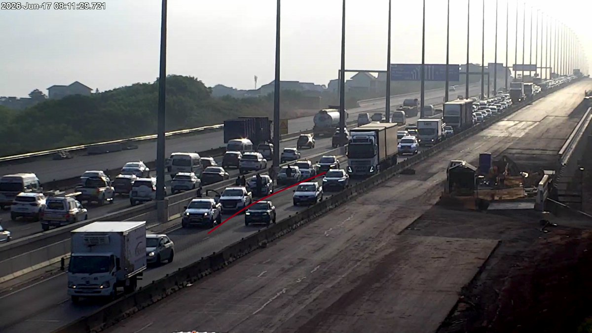 26061700011: Crash; N2 Southbound after Umhlanga I/C; Right lane
