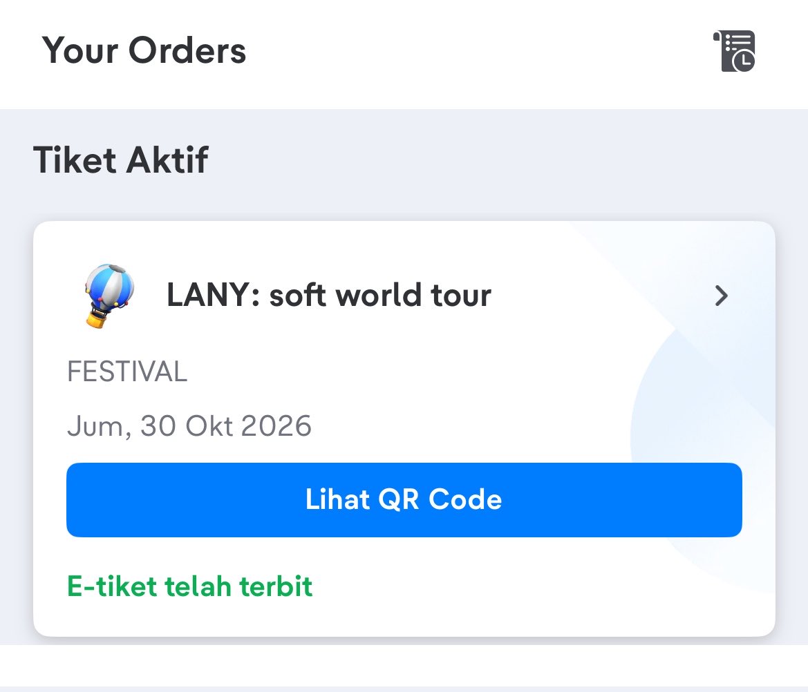 urklaun's tweet photo. WTS TIKET LANY FESTIVAL 30 OKTOBER 2026 ✨

Alasan dijual karena bentrok sama acara lain. DM aja kalau minat yaa!

#wts #zonauang #lany https://t.co/fv1wJz2BVB
