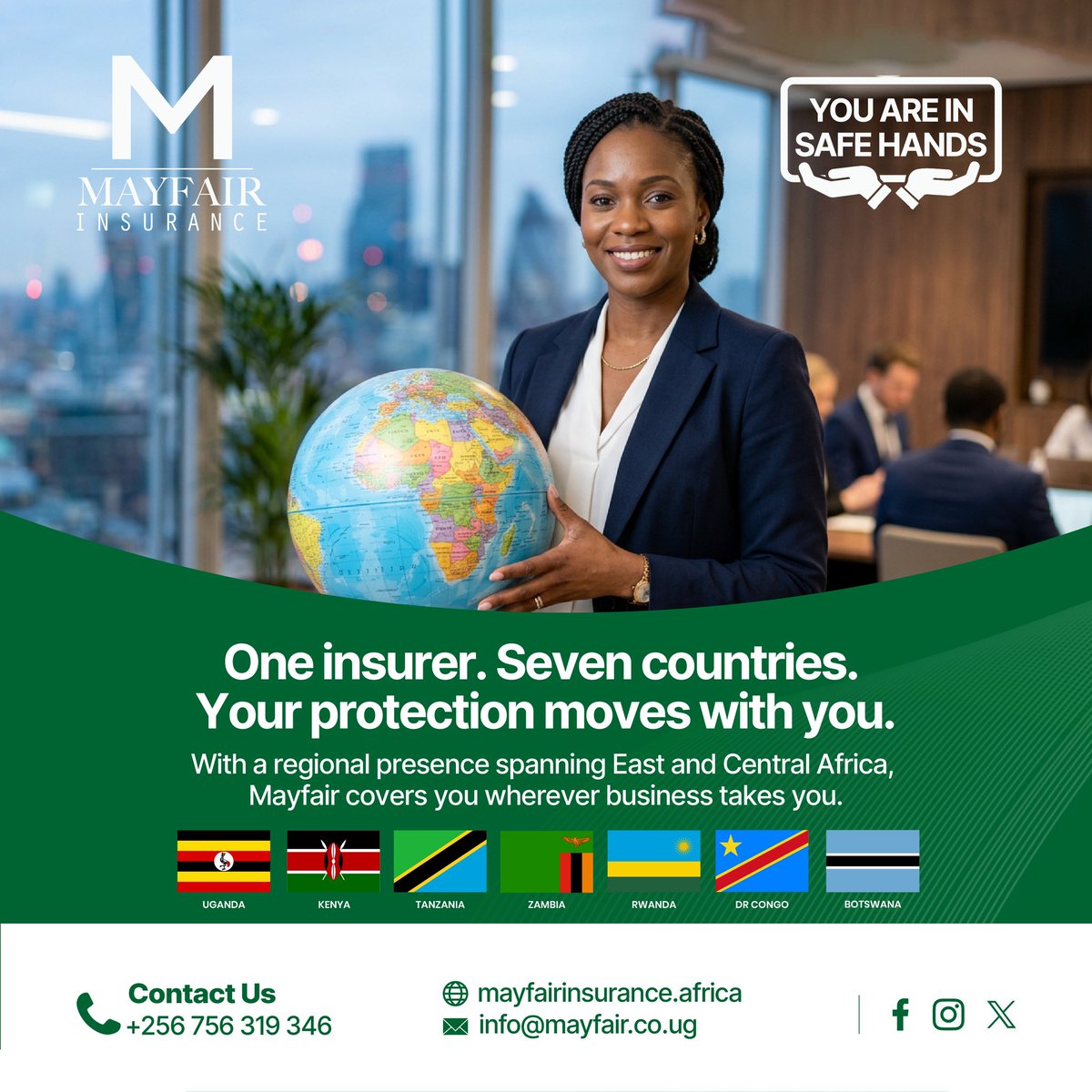 MayfairUGLTD's tweet photo. Wherever your business reaches, our cover follows. 🌍

Whether it’s your cargo crossing borders, your team on the road, or your assets on the ground, we have the regional footprint to back you up.💯

Contact us for a quote today.

#YouAreInSafeHands https://t.co/1Slvv79Qnb
