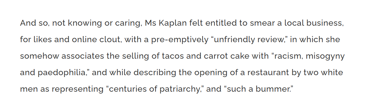 ThompsonItIsHe's tweet photo. Ms Lily Kaplan bravely mouths the conceits of her peers and educators.  Link in reply. https://t.co/XeD7AlXS5b