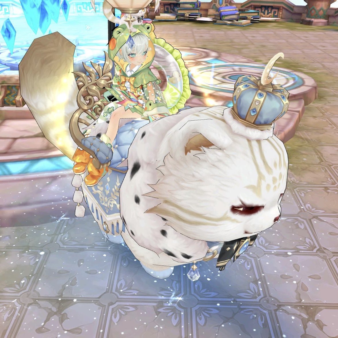 punichun2's tweet photo. とりあえず80回回してカエルちゃんゲット！🐸
当たりログ無しだけど問題なし！わたしはカエルが大好きなんです！🐸🐸🐸

そしてピザ66個は泣いちゃう…ᐡ ߹𖥦߹ ᐡ https://t.co/dAXBf8X7zS