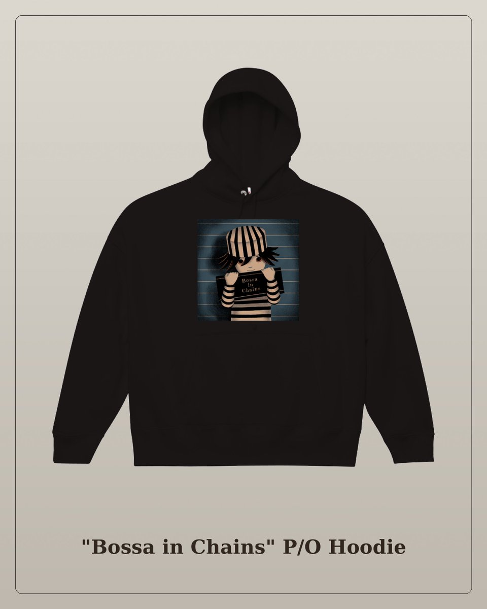 vacon_'s tweet photo. 【受注生産／再販未定】
"Bossa in Chains" P/O Hoodie
¥5,500

受付期間：～6月30日 23:59
発送予定：7月中旬頃

季節に囚われない方はぜひ
https://t.co/KKHJX51WY5 https://t.co/jRWzWkd2p7