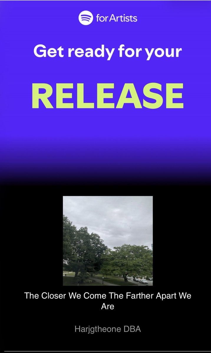 HARJGTHEONEDBA's tweet photo. Another new release will be out soon next week. Do check out me new music on Spotify! @Spotify  https://t.co/svMcmX0xDm https://t.co/2ILMIQSaaM