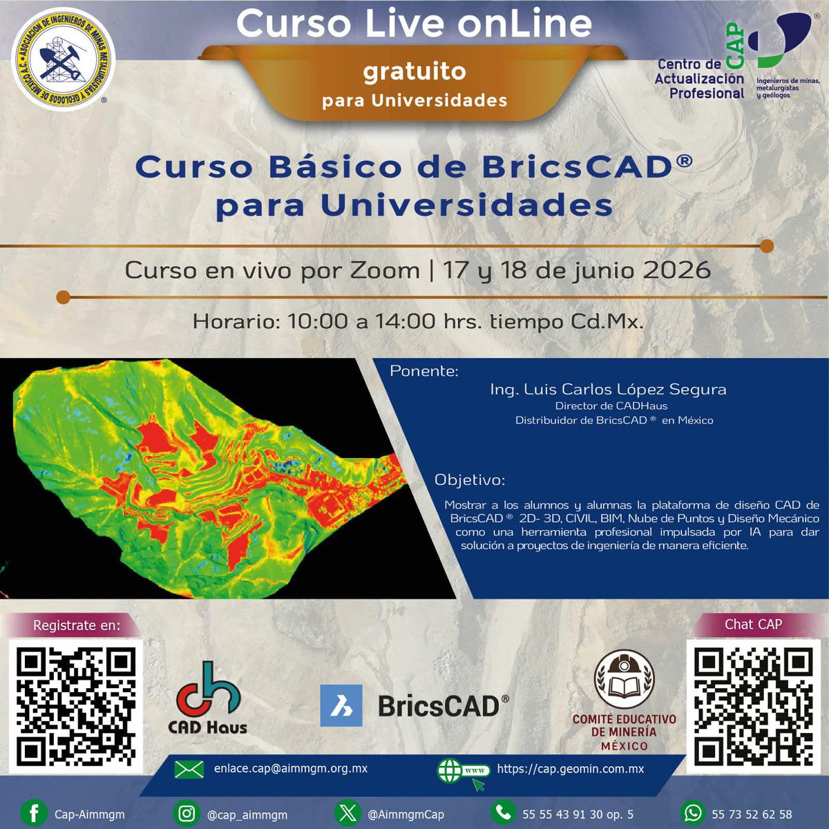 AimmgmCap's tweet photo. ⭐️Nuevo curso gratuito CAP modalidad en línea 
✅Gratuito y exclusivo para alumnos de Universidades 
📆17 y 18 de Junio a las 10:00 horas CDMX 
Regístrate en la siguiente liga ➡️ https://t.co/BUdxRrksV1

@AIMMGM_Nacional https://t.co/0kjHEPgesD