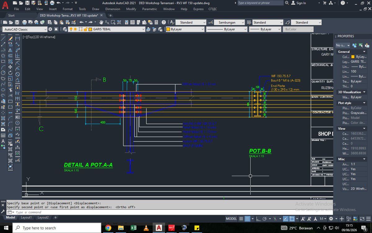 Ruzbihan53's tweet photo. #tipsautocad
ohya buat potongan di struktur baja itu
.
untuk memudahkan bisa pakai shortcut "XL -H " kalau panjang nya
agar posisi bautnya sesuai dan gak ada yang miss
dengan xl (construction line) pasti garis lurus diharapkan gak menceng
coba kpn kapan mau share tips lain https://t.co/w0uLxKQKii