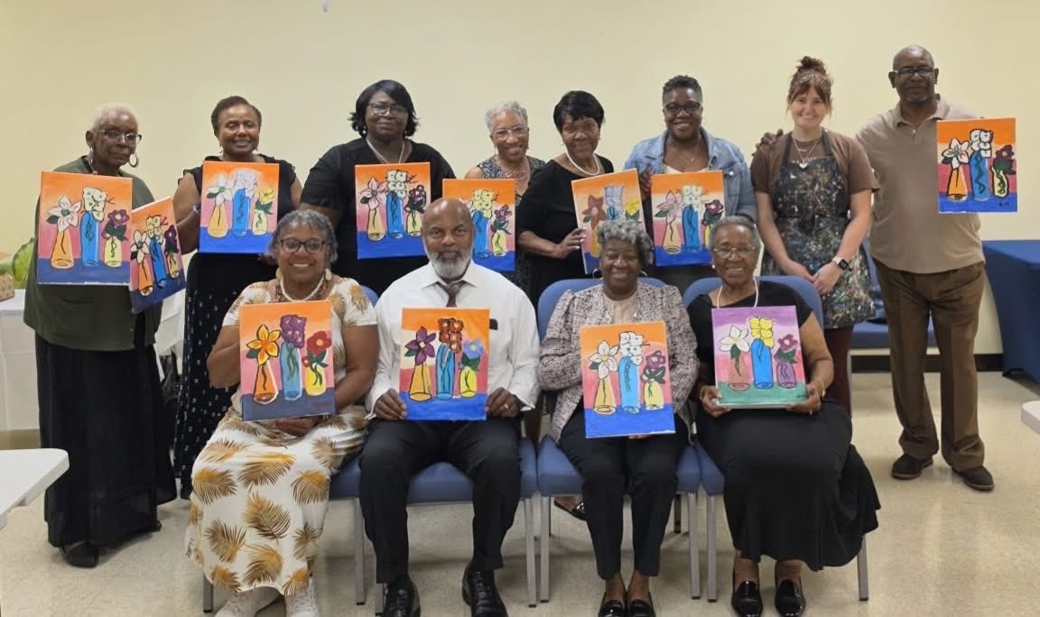 CFamC's tweet photo. We love our Seasoned Saints! Dine &amp; Design fun! https://t.co/zKTU2aZoQ1