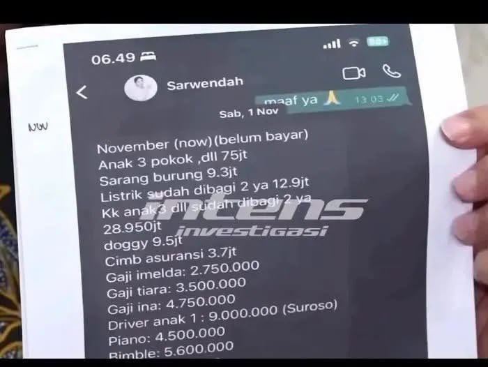 nurulrhmaa's tweet photo. Tersebar isi chat soal nafkah anak yang bahkan nominalnya dijelaskan cukup detail. Yang bikin aku heran, biaya les ditanggung ayahnya, tapi yang datang ke acara anak malah pacar ibunya. 🤔

Di chat itu juga terlihat ada permintaan untuk bertemu anak oleh sang Ayah RO🥹 https://t.co/oFiiCS9Cxe