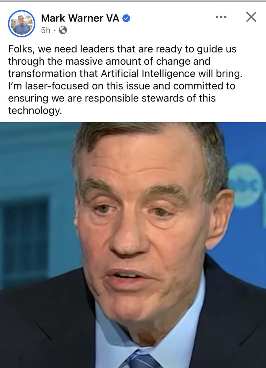 KimforSenateVA's tweet photo. .@SenatorWarner you’re right about ONE thing: America DOES need AI-literate leadership.

I hold a certificate in Executive AI Leadership from the Partnership of Public Service and have been formally trained by Microsoft, Google, and the Ford Foundation on AI-related issues. This is where I lead. 

MARK, I PROUDLY ACCEPT YOUR ENDORSEMENT FOR U.S. SENATE!

Learn more about me at: https://t.co/WMdAGQ6z50.