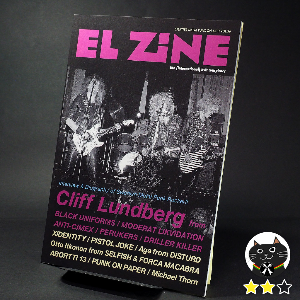 BookfunNM's tweet photo. 【EL ZiNE VOL.36】
読了
ネットで偶然知った情報で、敬愛するスウェーデンハードコアのギタリストであるクリフ・ランドバーグのインタビューが載っている！とのことで、バックナンバーを通販購入。本人にメールインタビューとは超貴重な号。CDの紹介が足りないので星1つ下げ(^^ゞ

★★☆ https://t.co/NRkzF03lSJ