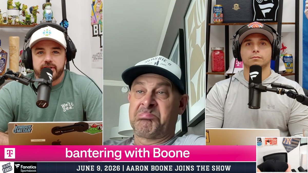 yonicksmith's tweet photo. @TalkinYanks I landed on a crazy Boone face at 16:46 after the endless run question https://t.co/0aYQfk6bCx