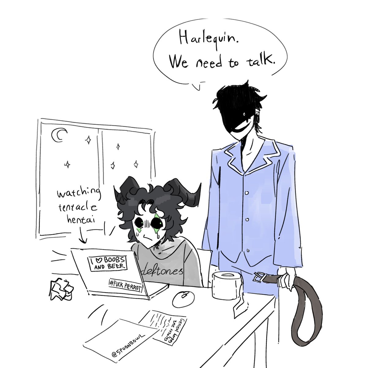 5poonbowl's tweet photo. Drawing something tfc everyday until the release of day 3: day 28
#thefreakcircus #tfcharlequin #tfctickettaker https://t.co/AHvN3Vc9Iq