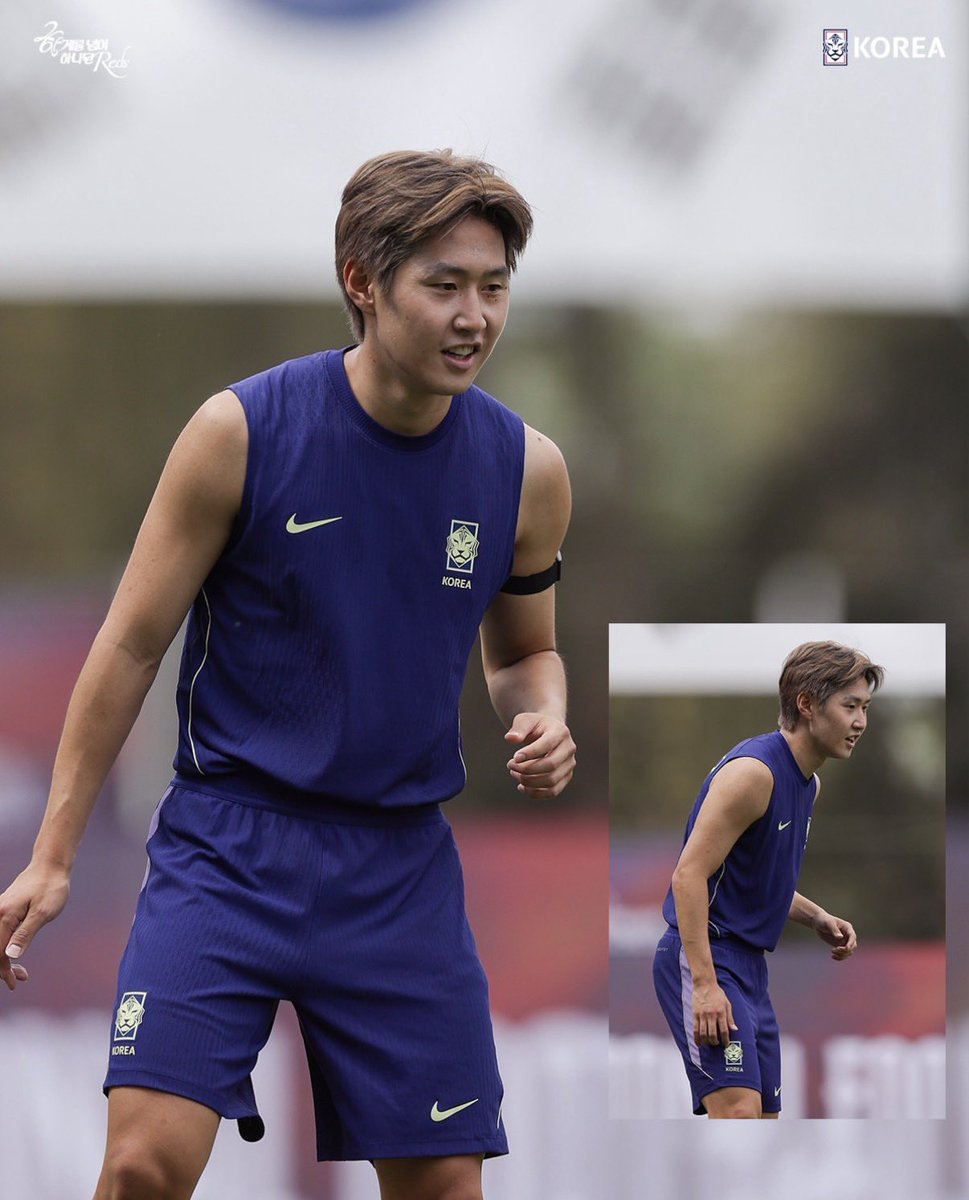 KLeagueEspanol's tweet photo. CONOCE A LA SELECCIÓN DE COREA DEL SUR 🇰🇷📸

En las fotos del entrenamiento de ayer encontramos a:

- Kim Min-jae (Bayern Múnich 🇩🇪)

- Seol Young-woo (Estrella Roja 🇷🇸)

- Lee Dong-gyeong (Ulsan 🇰🇷)

- Lee Kang-in (PSG 🇫🇷) https://t.co/MUdQfuw8fG