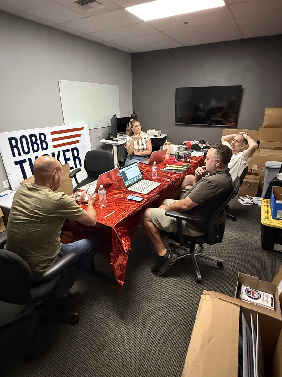 Tucker4Congress's tweet photo. War Room Session https://t.co/pt2mM23LuX