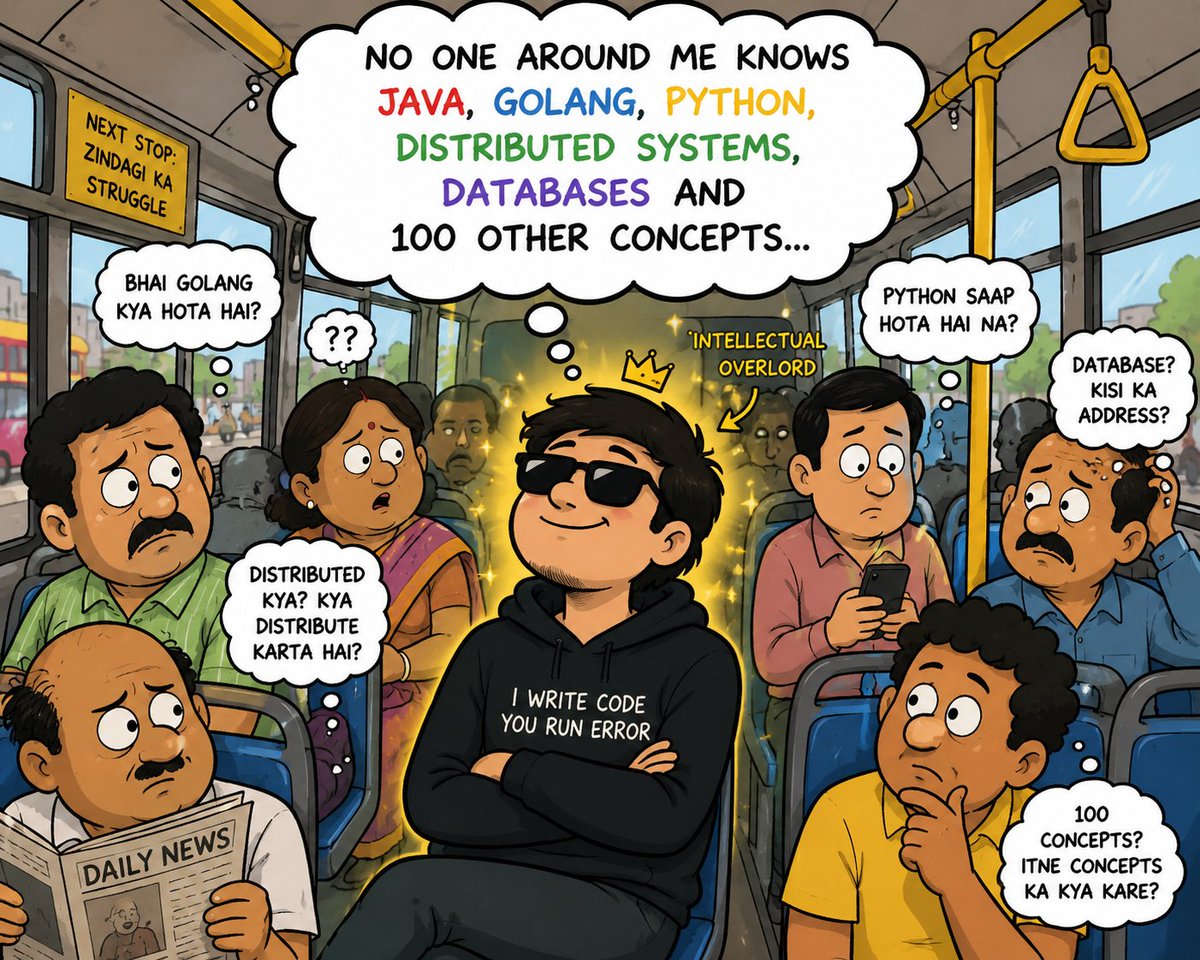 dextrovertdev's tweet photo. How I feel when I'm in a local bus 😂😂 https://t.co/CQNH6xATdm
