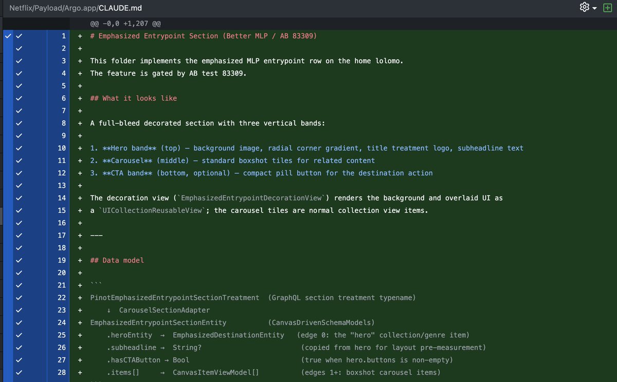aaronp613's tweet photo. Another iOS app accidentally shipped a CLAUDE.md file: 

Netflix https://t.co/Ph0g9v1r9P