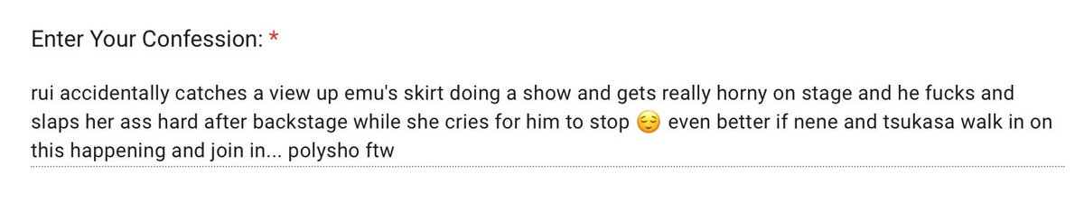 pjsk confessions🔞 tweet media
