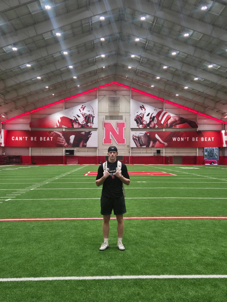 OwenCouch21's tweet photo. I had a great time at the Nebraska camp! Thank you to Coach @D_shorts6 and all the other Nebraska coaches who worked with me! Go Big Red!!! @Coach_Wiz9191 @ChrisHelbig3 @thebrand_7v7 https://t.co/uiEeO0oPsZ