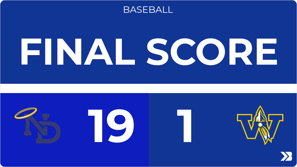 CsdWapello's tweet photo. Baseball (Varsity) Score Posted - Wapello Indians lose to Burlington Notre Dame Nikes 19-1. https://t.co/dcgmqH9Hr1 https://t.co/LlLEATdzIL