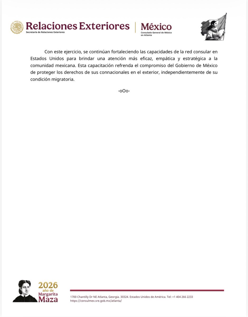 ConsulMexAtl's tweet photo. El Consulado General de México en Atlanta fue sede de la capacitación regional de protección consular del sureste de Estados Unidos. https://t.co/Ymr35UVdwO