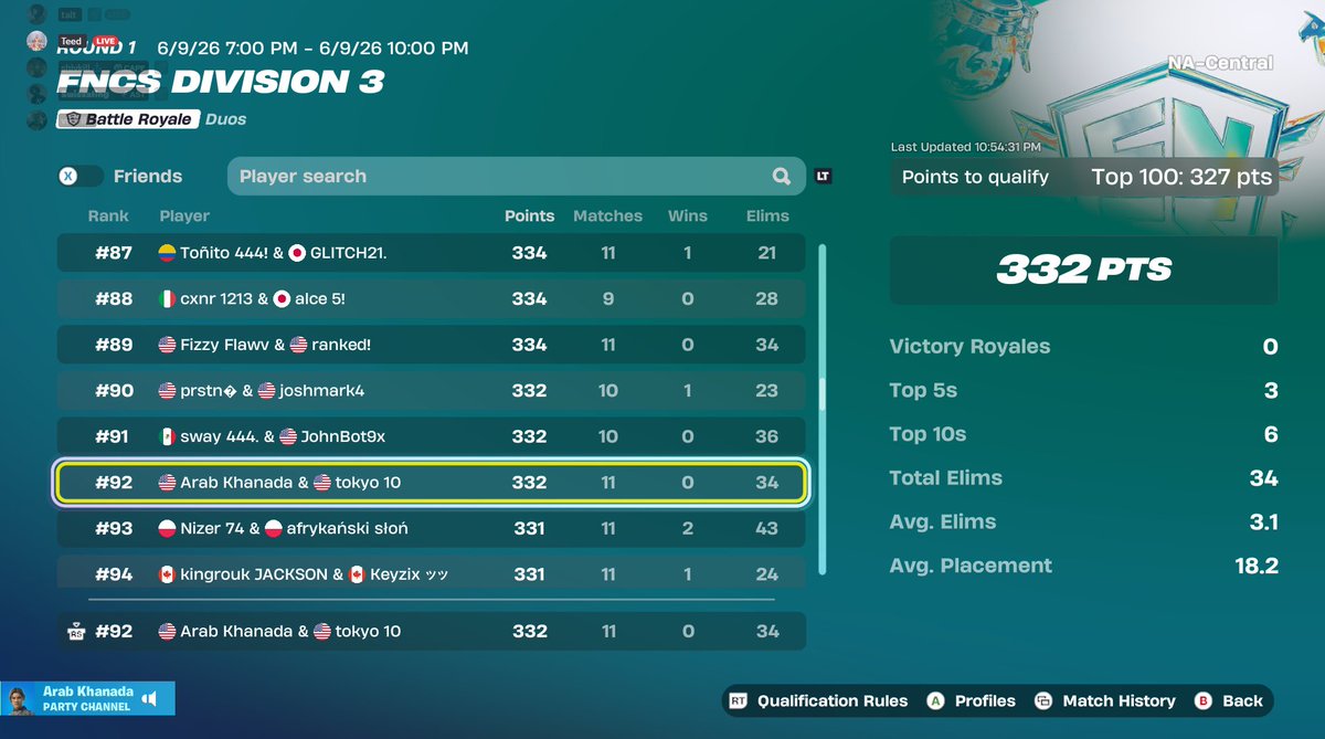 VixerileFN's tweet photo. FDNCS DIV 2 LFGGG @tokyofv7 (Easiest Week) https://t.co/JFJCKmEexN