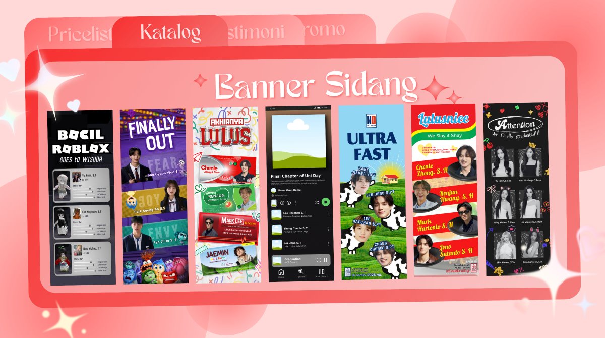 candycdysdf's tweet photo. @evviieeraa bisaa cekk beberapa desain template banner sidang ku kak di https://t.co/ymSpdUZE1L bisa langsung dipakai dan diedit sama kakaknya, cocok kalau kakak cari banner wisuda yang sat set ✨✨

#zonauang #zonajajan https://t.co/2xJ0BEXvCc