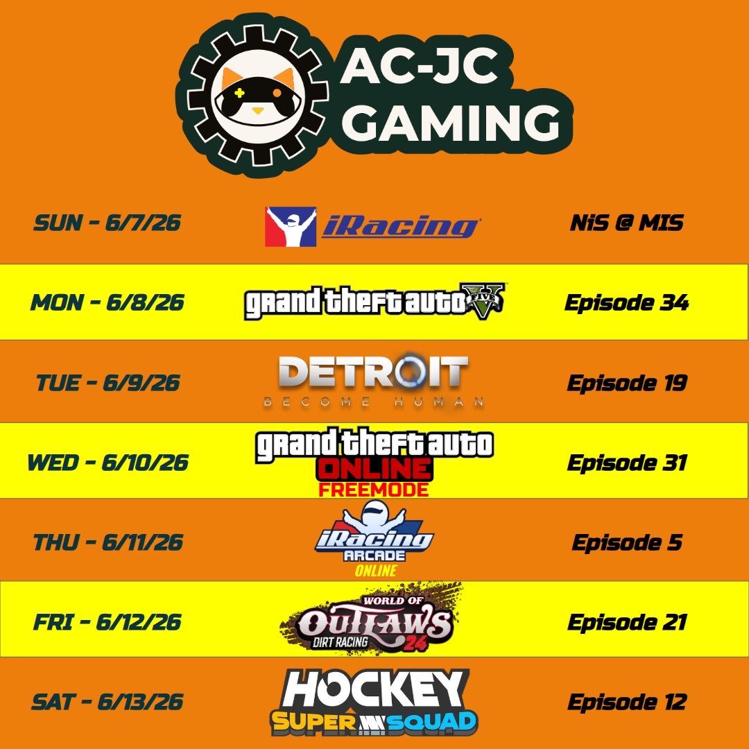 AC_JCGaming's tweet photo. This Week’s slate of uploads on AC-JC Gaming! https://t.co/Uum6ElNBYu