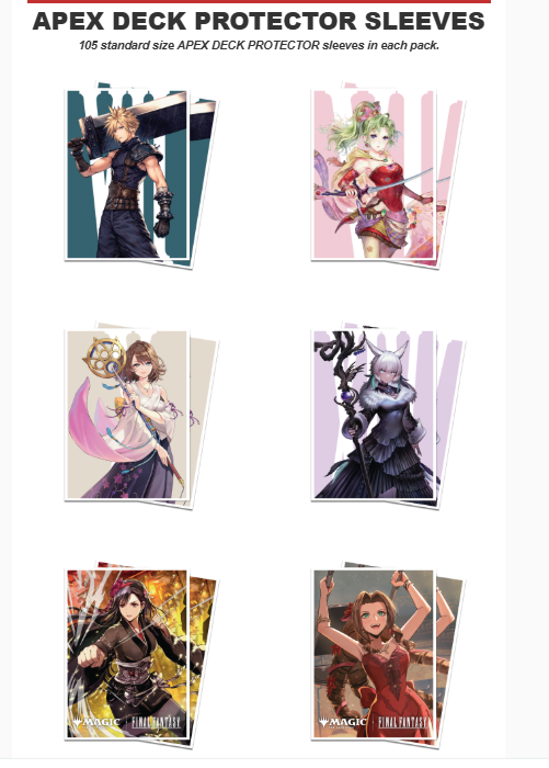 spoilsandloot's tweet photo. Any interest in FF TCG accessories? https://t.co/FdeWFLR35b