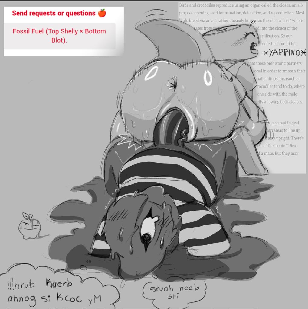 FreakyAppleM's tweet photo. Strawpage request 🍎🧞‍♂️ 
(Blot x Shelly)
#dandysworldrule34 #dandysworldnsfw 

Heh, you could say he melted for her https://t.co/6v9ZLUsS1z