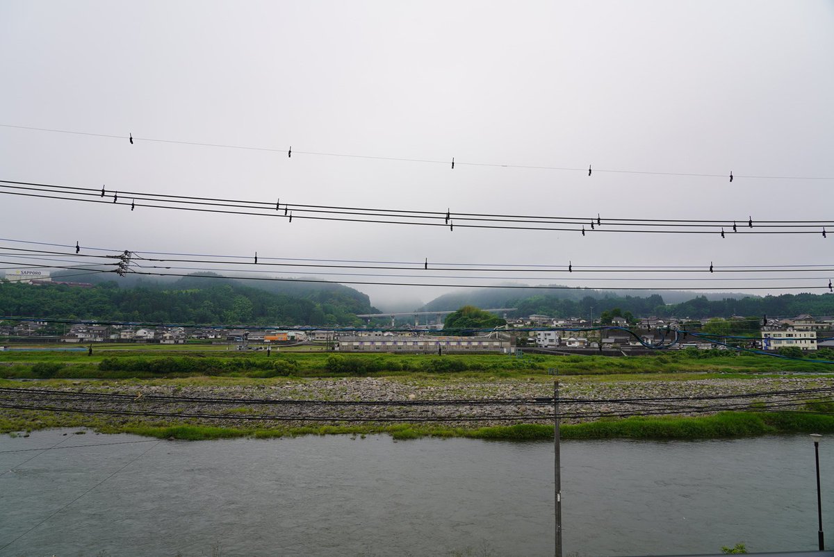 hitageta's tweet photo. おはようございます。

今日から天気が
良くなる予報になっている
日田市です☀
気温も高くなりそうなので、
体調管理には
十分注意したいですね。

それでは今日も1日楽しんでいきましょ～＼(^^)／

#おんせん県 #大分県 #日田市 #朝
#三隈川 #五条殿 #本野はきもの工業 https://t.co/i4c3PwJagc