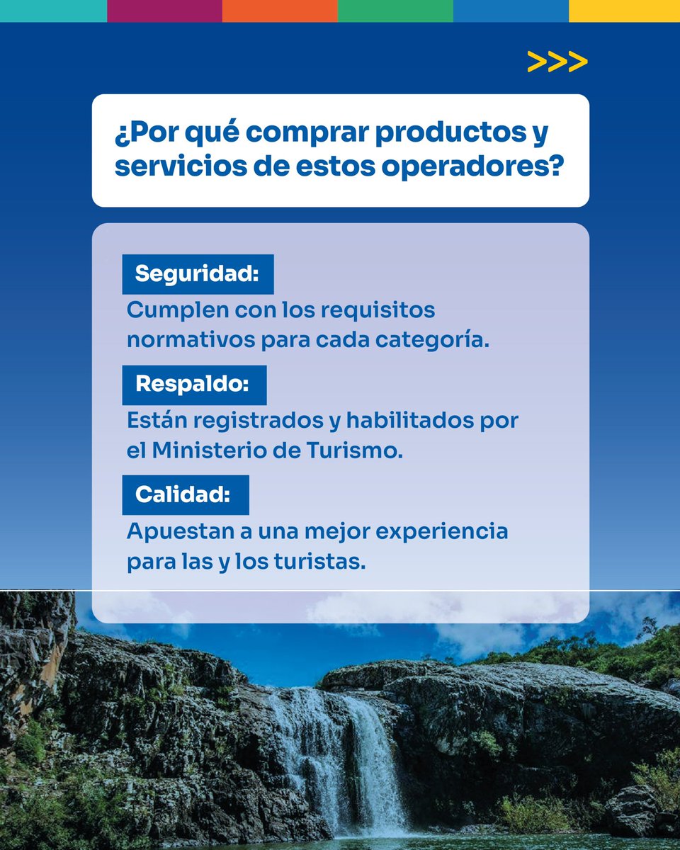 minturuy's tweet photo. 😉Tu experiencia empieza con una buena elección.

Al momento de contratar productos y servicios turísticos, elegir operadores registrados y habilitados por el Ministerio de Turismo brinda mayor seguridad, respaldo y confianza para disfrutar de una mejor experiencia.

ℹ️ La información de los operadores registrados se encuentra disponible en el sitio web institucional https://t.co/l9ehpyVIDT 

#UruguaySorprende