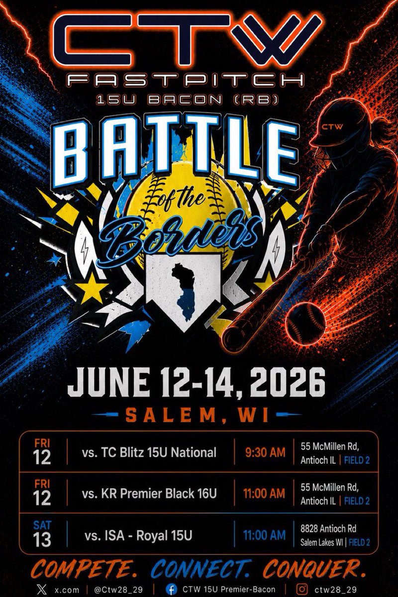 2028Kenzie's tweet photo. Here is our schedule for this weekend. Come check us out!! https://t.co/MdtwZ3KxJz
