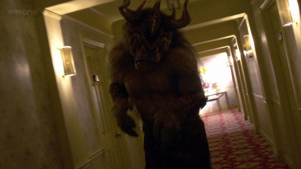 Greenpartygirly's tweet photo. Doctor who already did this #backrooms #minotaur https://t.co/9CJDsPzIDV