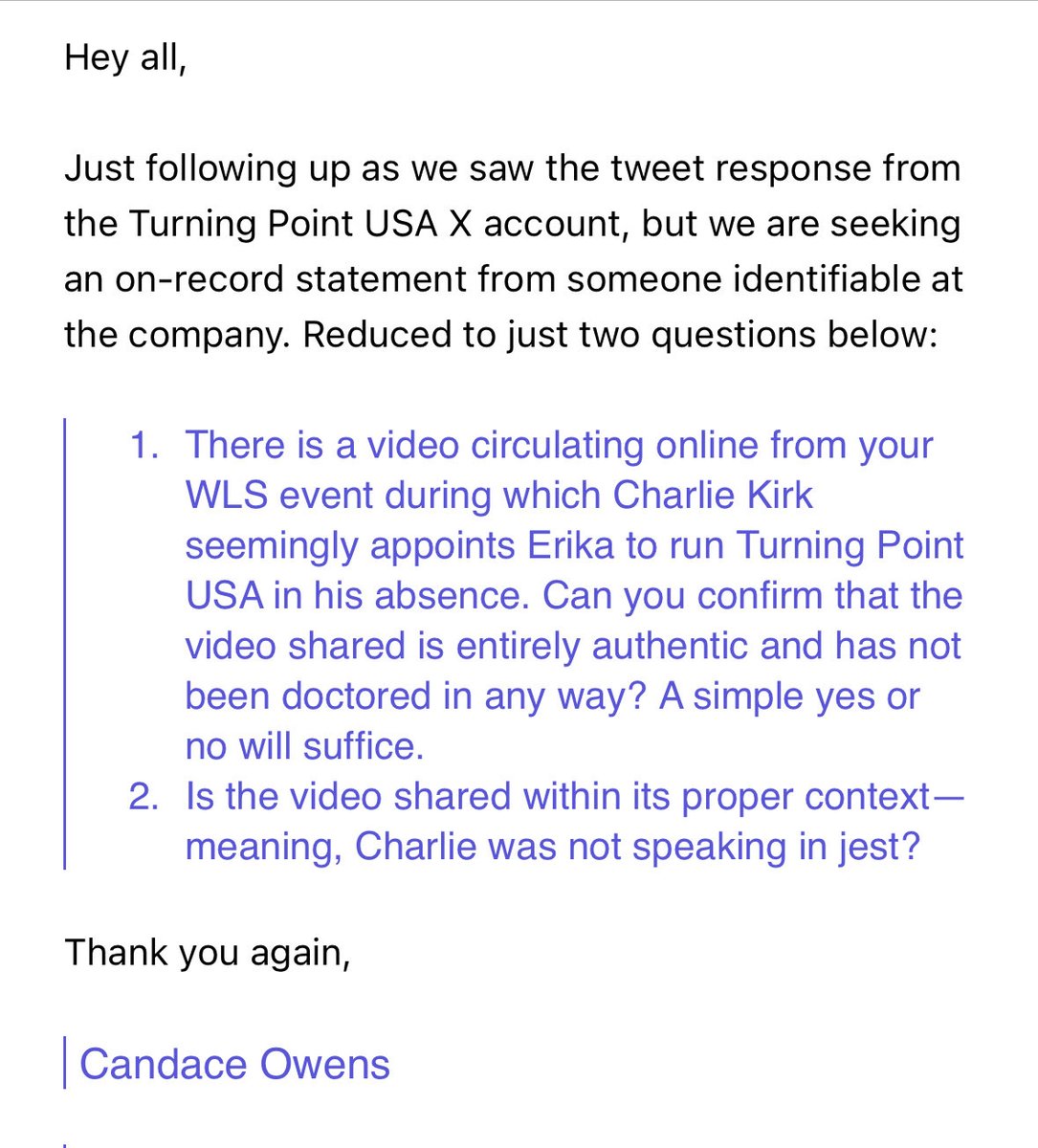 RealCandaceO's tweet photo. @TPUSA @AndrewKolvet I’m so polite and sweet. https://t.co/HhoSBjrFam