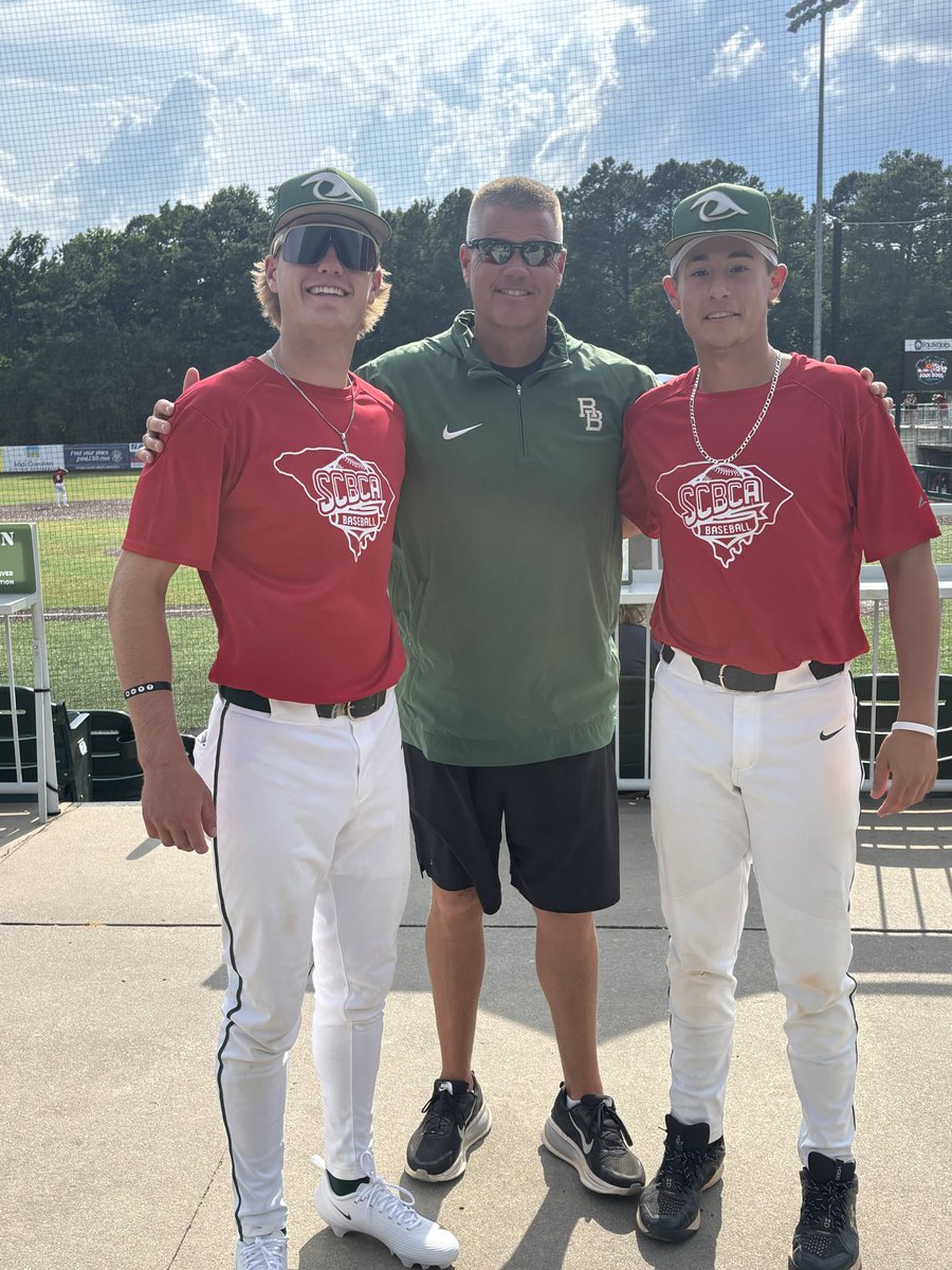 RBHSBaseball's tweet photo. Proud of these guys representing @RBHSBaseball tonight in the North/South All Star Game!! Walker Godwin &amp; Peyton Hewitt!! #gogators https://t.co/QxajKOpfpo