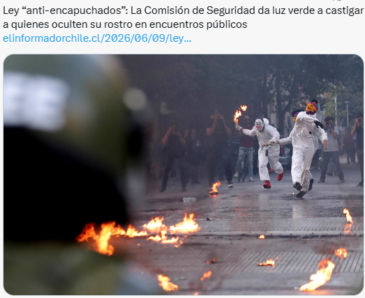 Iherreraa's tweet photo. EXCELENTE.  No mas encapuchados en las calles.  Solo los vándalos ocultan su rostro. https://t.co/bMQODm2biH
