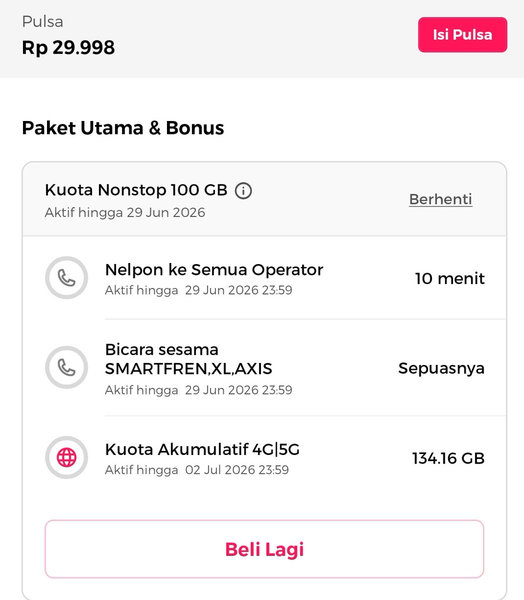 atsasr's tweet photo. bangkee kenapa kesedot lagi pulsaku
tanggung jawab lu @smartfrencare https://t.co/GboXFYuTf0