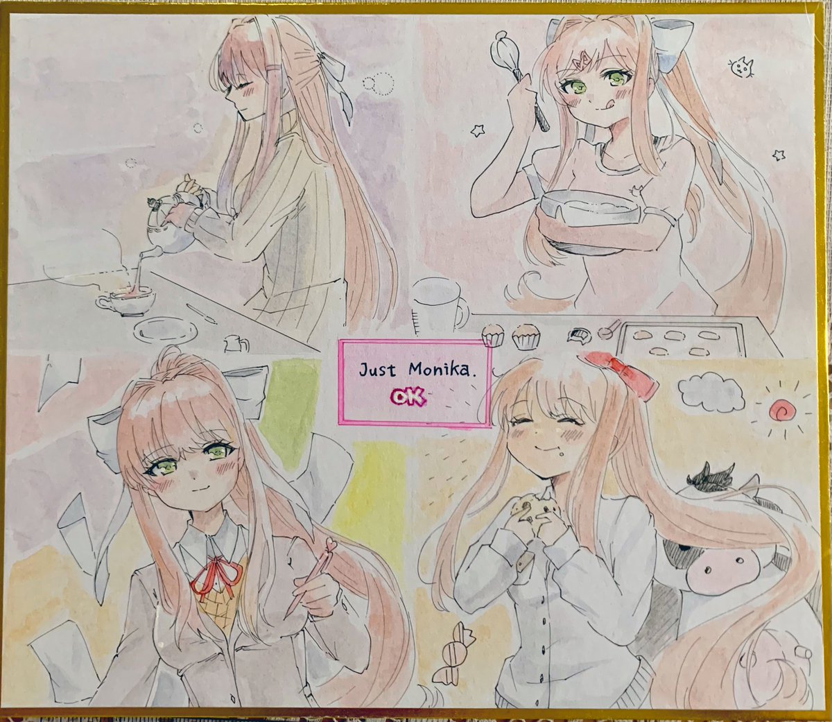 Nashopos's tweet photo. ෆ.*･ﾟ  #ddlc https://t.co/qs8BNvDIU4