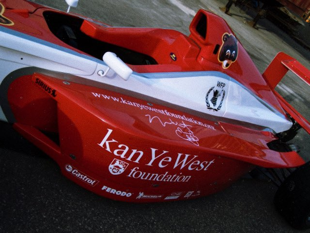 yzytimes's tweet photo. When Ye  (The Kanye West Foundation) sponsored a race car in the Formula BMW World Finals in Valencia (2006) 🇪🇸 https://t.co/lsLjemLQpn