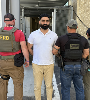 EROSanFrancisco's tweet photo. ICE San Francisco arrested illegal alien Sandeep Singh, 40, of India, in Fairfield, CA. Singh illegally entered the U.S. from Mexico in 2023. Singh is wanted in Germany for attempted murder. He is in ICE custody pending immigration proceedings. https://t.co/ugAiI4HTxJ