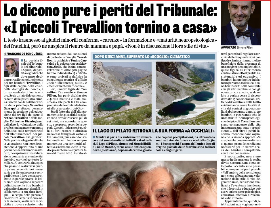 OrtigiaP's tweet photo. SEI MESI DI DOLORE per la famiglia #Trevaillon, bambini strappati all'affetto die genitori, bambini felici, distrutti da sei mesi di vessazioni psicologiche e traumi da abbandono e ora il Tribunale dell'Aquila   scrive  che è meglio farli tornare a casa, anche se sono poco acculturati. Come se  la cultura debba solo essere quella istituzionalizzata. Forse nella libertà  e nella natura si apprende di più e diversamente.  VERGOGNA ITALIANA.. Scusateci mamma Catherine  e Papà Nathan. Tornate a vivere nella casa nel bosco e  piano piano i bambini recupereranno le loro abitudini. Il vostro amore non è mai mancato
