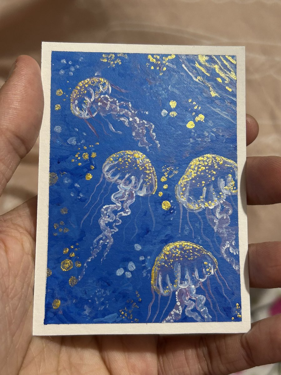 OWildeLarry's tweet photo. Also created today 🥰 all three tini pieces will be going up as ACEO's very soon so u can get them !! https://t.co/lbd2N8hGSg