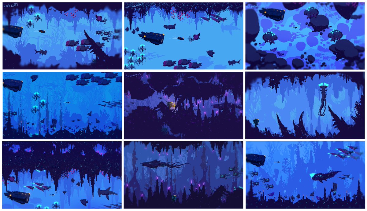 icemoonodyssey's tweet photo. We almost missed World Oceans Day! 
Messages DO take a while to send from Glacialis...
 
Here's a look at some concept art from the ocean world of Ice Moon Odyssey.
#worldoceansday2026 #indiegames #marinebiology #spaceexploration https://t.co/Z9spftbQ54