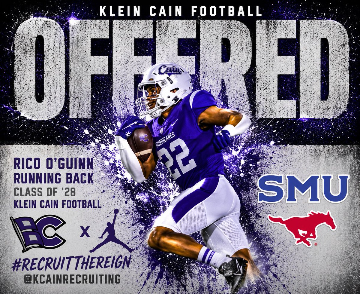 KLEINCAINFB's tweet photo. Congratulations to @reekhavoc1 on his offer from @SMUFB ! #RECRUITTHEREIGN #REIGNCAIN https://t.co/uWI8AQUBbt