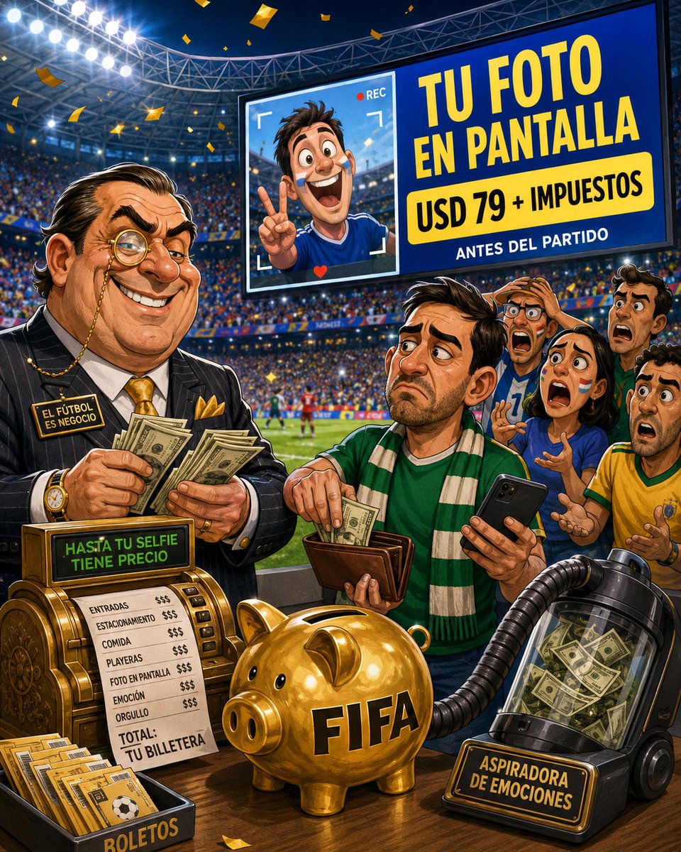 alfredoalvarez1's tweet photo. Si quieres que tu nombre aparezca en la pantalla de los estadios durante el mundial, pagarás 79 dólares. Para el juego inaugural México vs Sudáfrica, no hay espacios ya. 🤦‍♂️

#FIFA #Estadios #DerechosReservados https://t.co/MIhPzIi0At