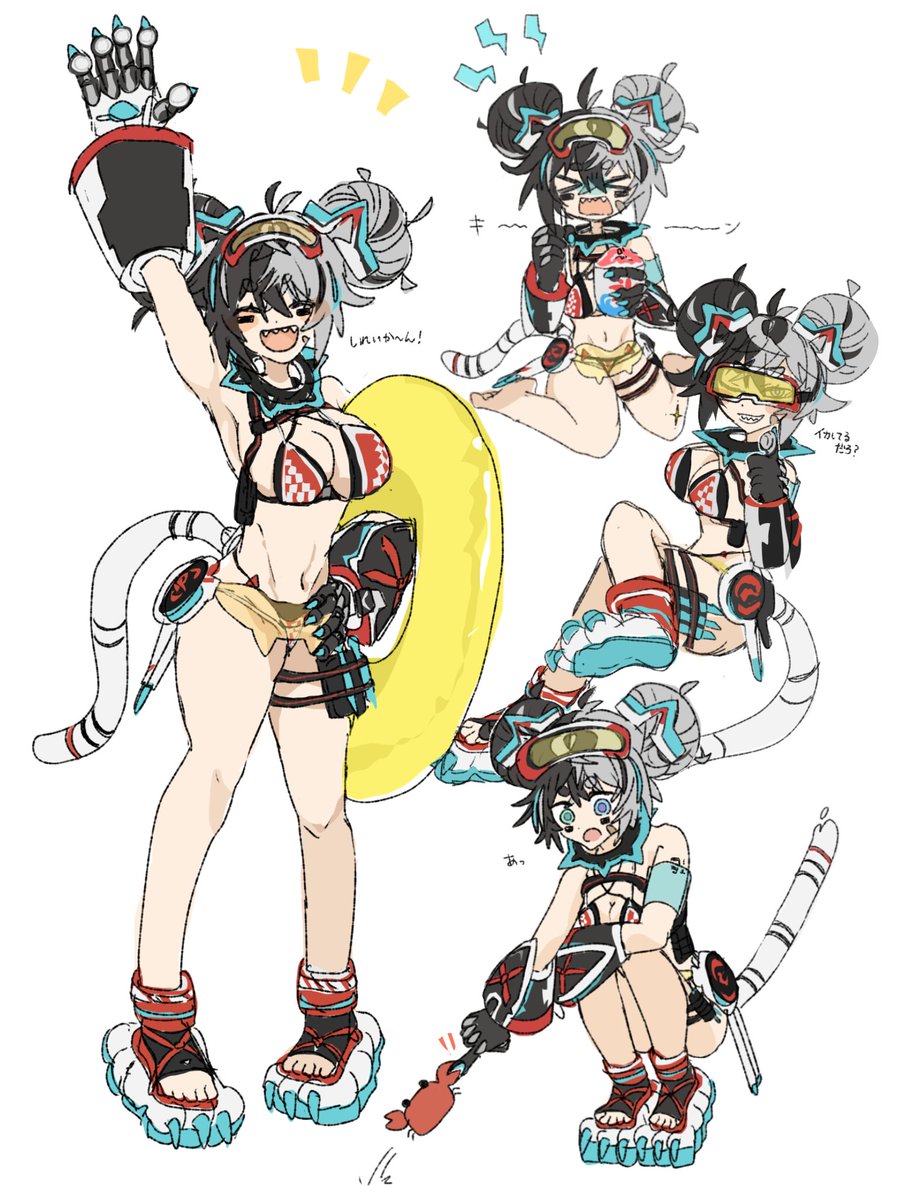 Ita_Illust's tweet photo. 水着串たくさん https://t.co/N1gLYC5YBP