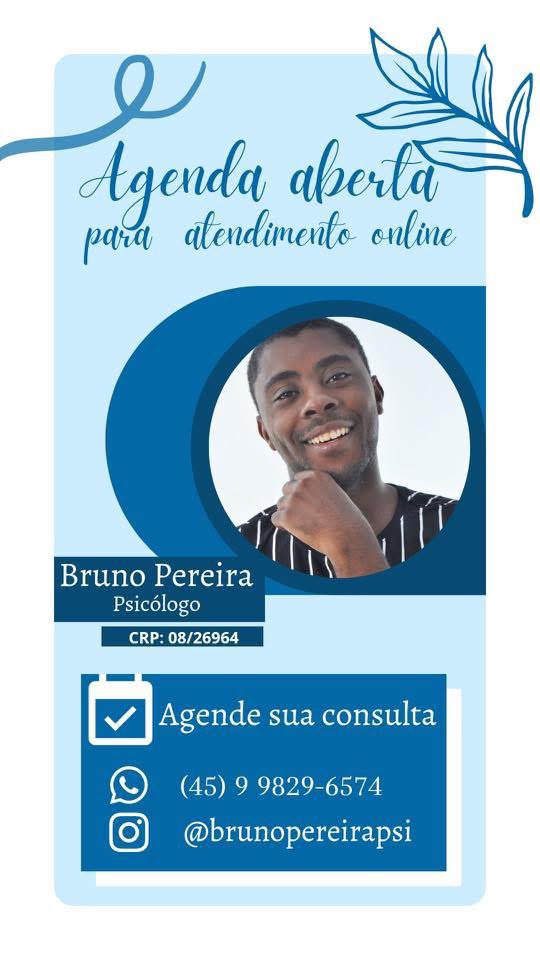 eubrunops's tweet photo. @burnoutix @sequelazz Olá, sou psicólogo Bruno Pereira Da Silva (CRP-08/26964) psicanálise, 
e me coloco à disposição para atendimentos online. Pode me contactar pelo número  045998296574
Ou pelo https://t.co/M6dnRSYDiz https://t.co/bBIXlA8n1R