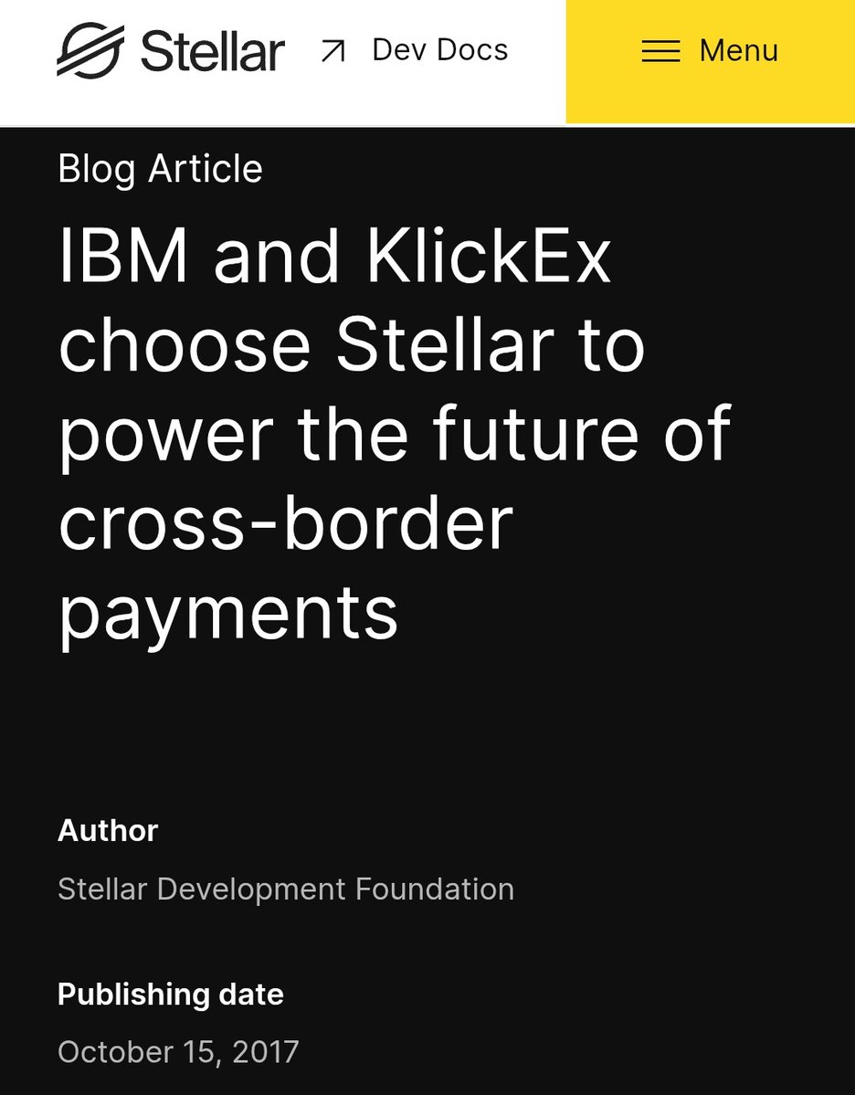 foolboy0401's tweet photo. #Stellar’s quantum‑resistance plan hits different when you remember this:  
#IBM co‑created the NIST PQC standards Stellar is now adopting.  
The same IBM that built World Wire on Stellar back in 2017.....Timelines are converging.... https://t.co/755tKvyiHt