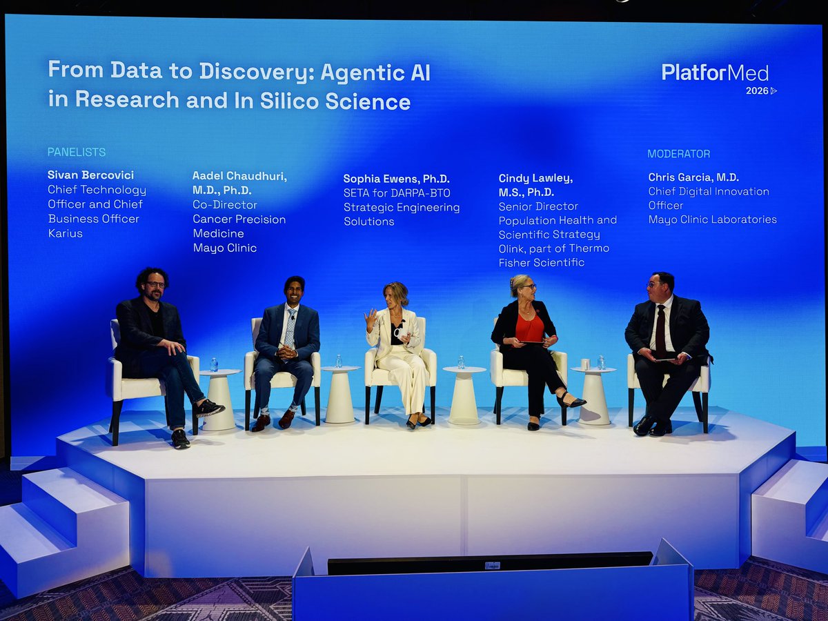 aadel_chaudhuri's tweet photo. Great times at #PlatforMed! Wonderful session focusing on AI and the future of biomedical research, innovation and impact.
And as always — enjoyed catching up with my good friend @SameerKeoleMD here in Arizona! https://t.co/ANzy9tTNzM
