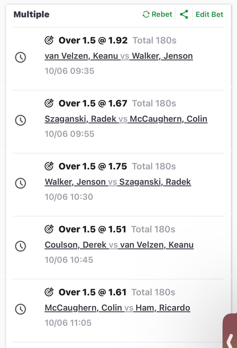 Njpredicts's tweet photo. DARTS 180 OVERS 🍀

LETS WIN THIS MILLIONS 🎯🫡

Code 👉  MQBW78 https://t.co/tKGQjIQ9Qk